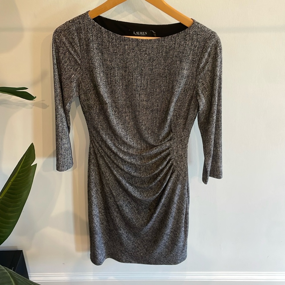 Grey midi dress